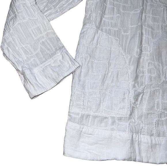 Focus Casual Life Womens Jacket Cotton Full Zip Lightweight White Large - Picture 4 of 9